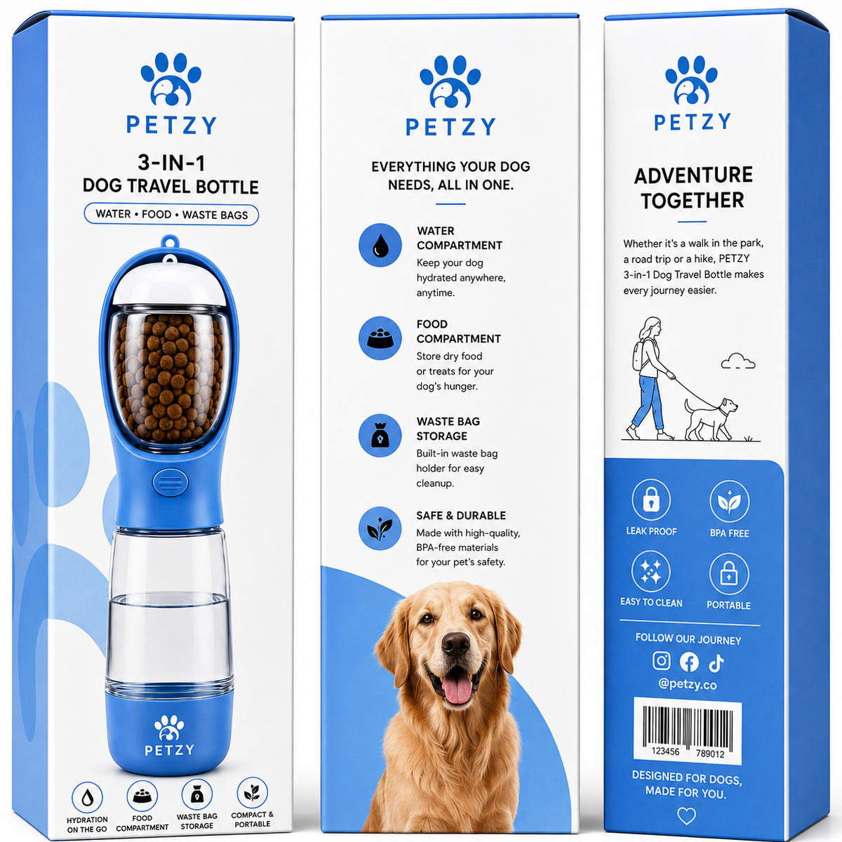 PETZY 3-IN-1 BOTTLE